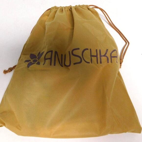 Anuschka Hand Painted Leather Japanese Garden RFID Organizer Crossbody Bag - Picture 9 of 10